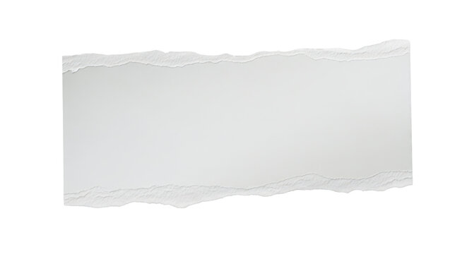 Torn Paper Scrap With Subtle Shadow For Design Isolated on Transparent Background PNG