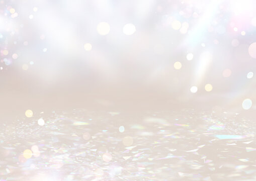 キラキラとプリズムの輝く背景