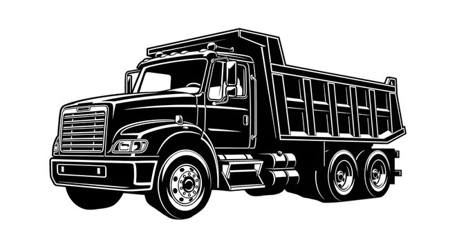 Black and white of a classic double decker bus vintage bus side profile