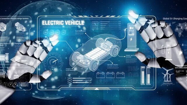 AI supports electric vehicle design by managing power systems, optimizing battery efficiency, enabling smart charging, and integrating renewable energy data Marrow