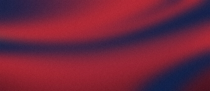 Abstract Red and Navy Blue Grainy Gradient Background with Soft Wave Texture