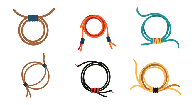 Bow string Line art vector minimal abstract shape illustration