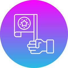 Obraz premium Politic flag Icon