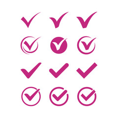 Checkmark artful useful trendy stylish design vector Illustration gorgeous colorful background © Ariba