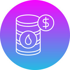Obraz premium Oil price Icon