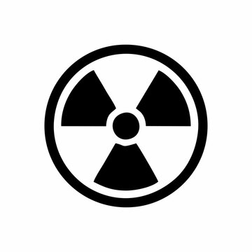 vector silhouette of a nuclear logo