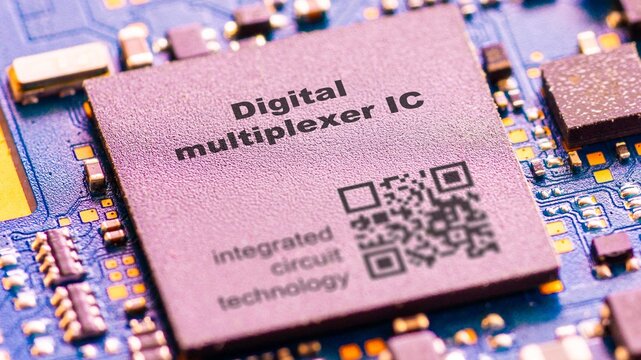 Digital multiplexer IC Routes one of multiple digital signals to an output.