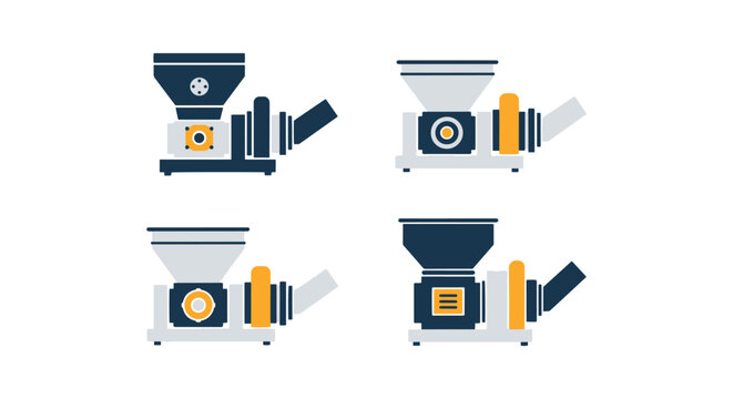 Granulator Line art vector abstract graphic design