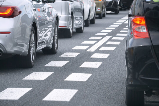 ドットライン　道路　交通渋滞