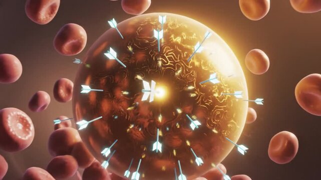 Medical animation human reproduction and fertilization process