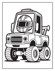Monster Truck coloring book © Md
