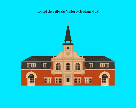 H&ocirc;tel de ville de Villers-Bretonneux, France