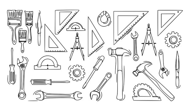 Police and law enforcement icons arranged in a circle: badge cap handcuffs car siren with handcuffs