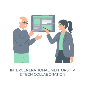 Fostering intergenerational tech collaboration and digital learning, bridging knowledge gaps with interactive screen guidance for future skills