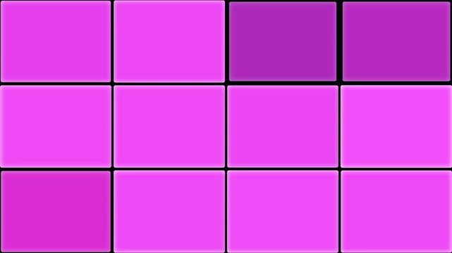 Colorful grid pattern of pink squares arranged in various shades