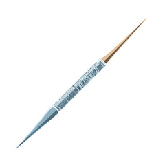 Naklejka premium Precision Stainless Steel Dental Explorer Tool for Oral Hygiene and Examination