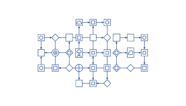 Complex flowchart diagram illustrating process steps and decision points.