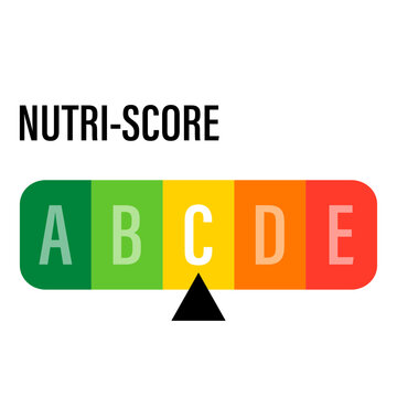 nutri score label C rating food icon