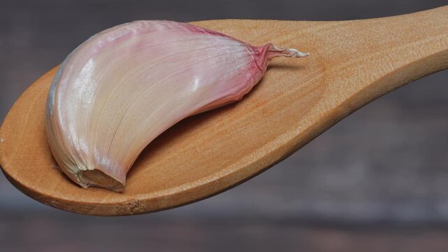 garlic on a white background