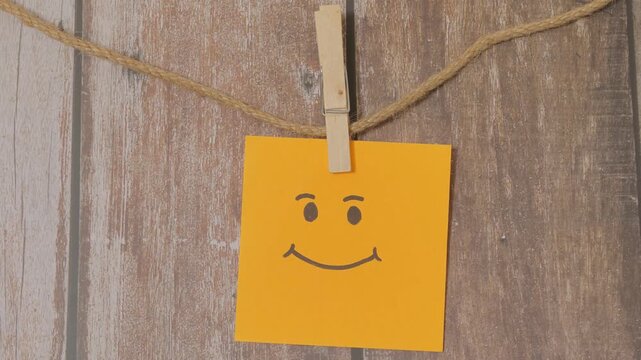 smiley face post-it note