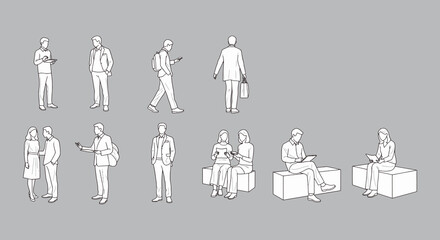 Everyday Life People CAD – Garden & Park Silhouette Vector Pack