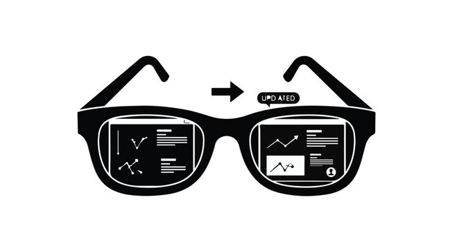 augmented reality smart glasses technology concept