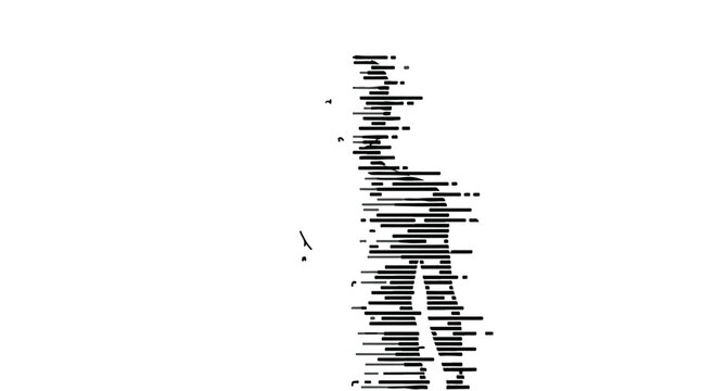 Glitchy digital distortion effect background