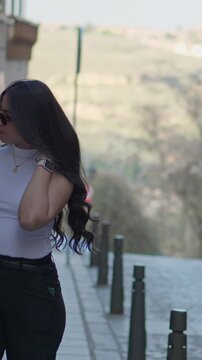 Latin girl nodding head saying yes
