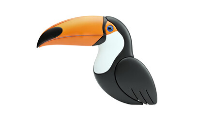 Naklejka premium Stylized Toucan Illustration