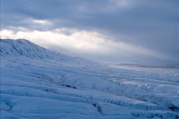 Winter scene with snow covered mountains in the Qilian Mountains, China © AS_SleepingPanda