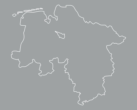 Karte von Niedersachsen