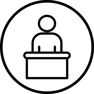 Witness Line Icon Style