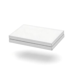 Fototapeta premium A white box with a slight shadow underneath it