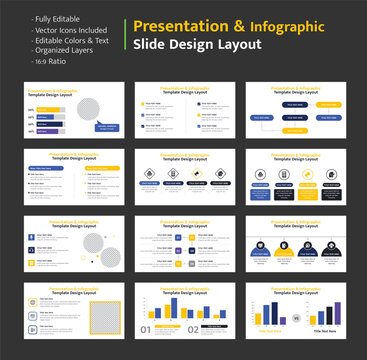 Professional infographic presentation slides for statistical data