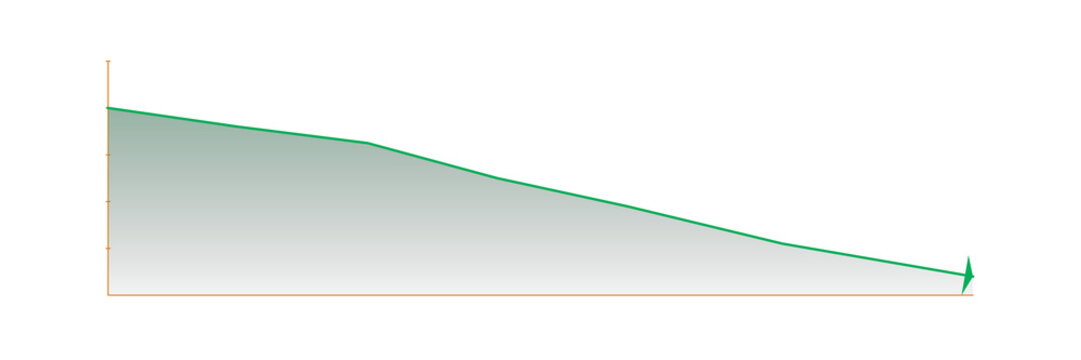 Stock market uptrend arrow chart. Isolated transparent PNG financial rise overlay element.