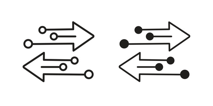 Transfer icon. modern vector symbols set