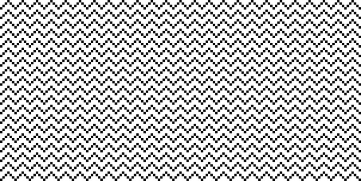 Seamless herringbone twill pattern with geometric zigzag lines. Classic woven fabric texture in black and white for modern textile design and menswear twill applications.
