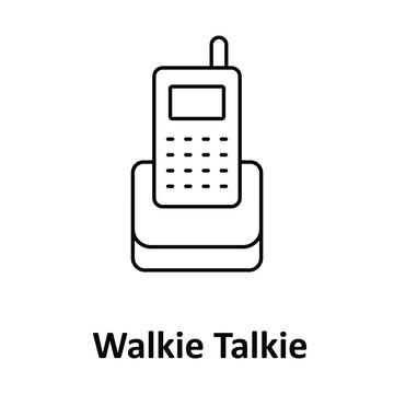 Walkie Talkie Vector icon which can easily modify or edit