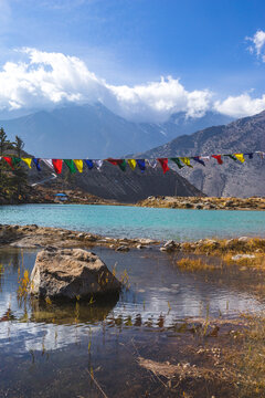Dhumba Lake, Jomsom in Himalaya mountains, Nepal