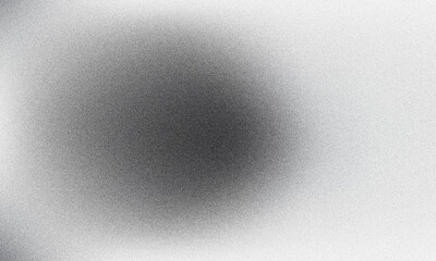 Obraz premium Grainy gradient background with gray black and white monochrome abstract noise texture banner design Monochrome grainy noise texture background in black white gray gradient abstract backdrop