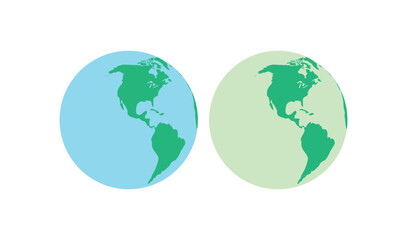 Obraz premium Set of Earth Day Icons in Vector Illustration, This collection includes eco-friendly symbols such as globe, recycle, leaf, environmental elements, and environmental awareness designs.