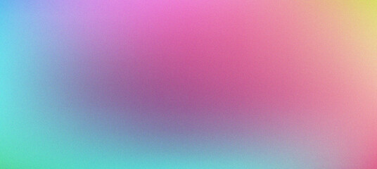Obraz premium Pastel holographic gradient background with cyan lavender pink and peach
