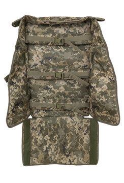 Padded Ammunition Organizer Cover Opened Flat With Magazine Slots And Retention Panels, Velcro