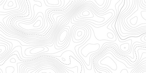 Fototapeta premium Abstract diagram discovery topographic map banner texture background.Seamless pattern with lines Topographic map.
