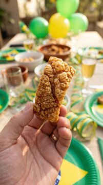  Torresmo in Festive Brazilian Setting