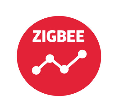 Zigbee icon. wireless, mesh network, smart home, iot connectivity, low-power radio, device communication, telemetry, sensor network. flat vector illustration.