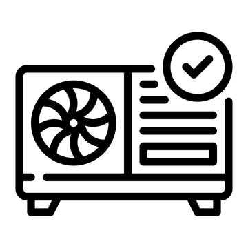 outdoor unit line icon