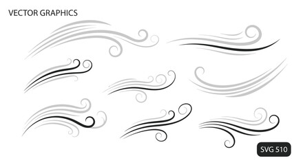 Fototapeta premium Abstract Swirls and Lines Vector Graphics