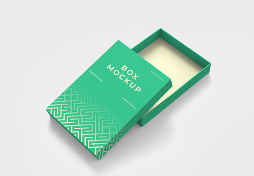 Opened Box Mockup Template