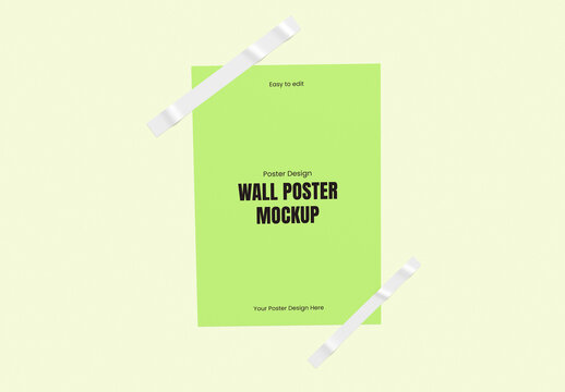Minimal Wall Poster Mockup